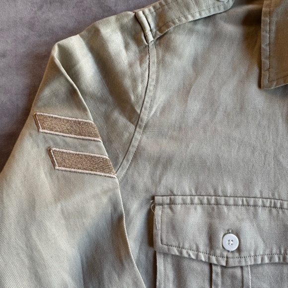 Rails Loren Military Tan Casual Button Down Shirt - Picture 5 of 8